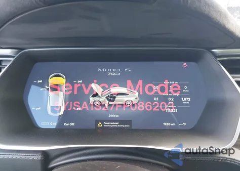 2015 Tesla Model S 70D/85D/P85D из США, поврежденный, VIN 5YJSA1S27FF086203